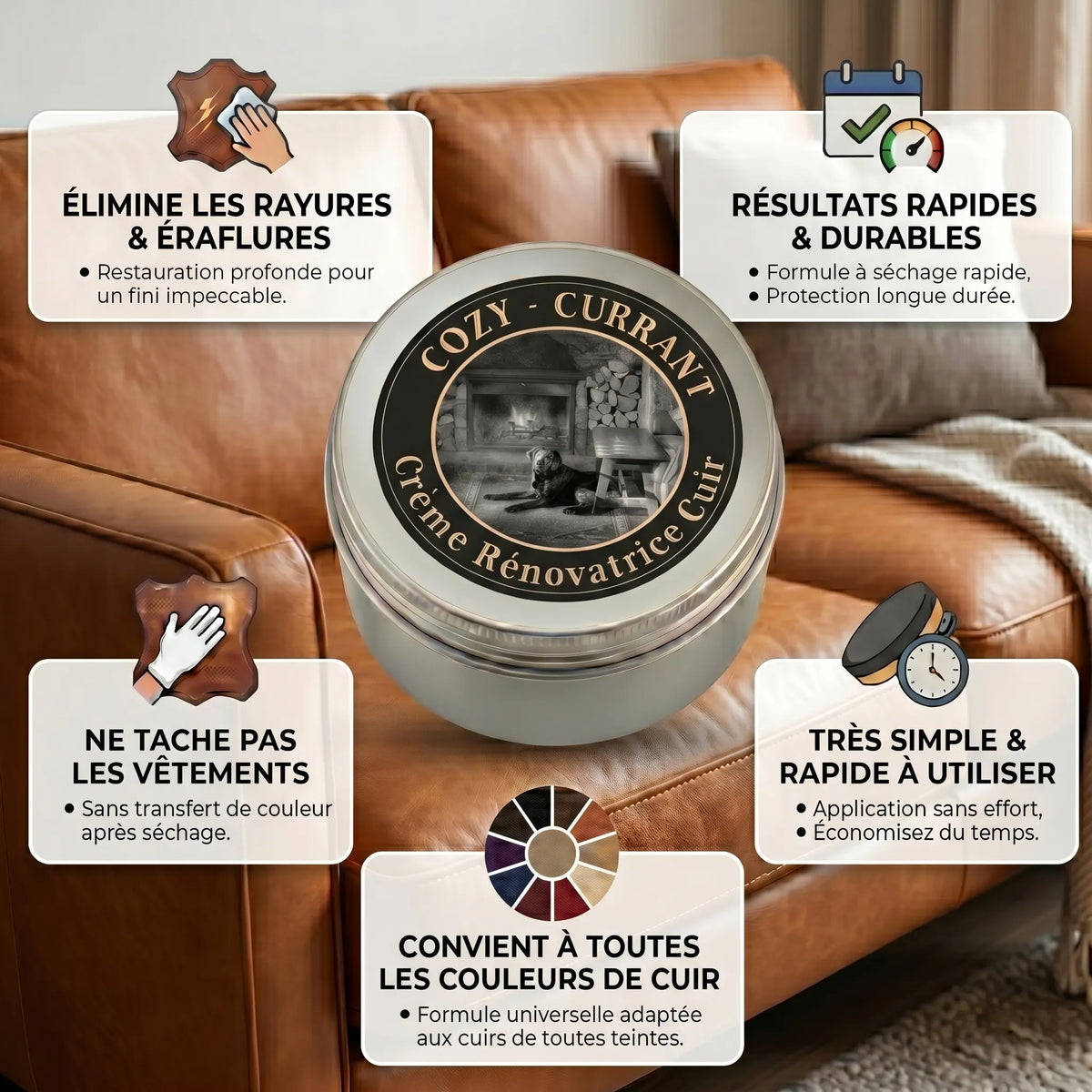 Cozy Currant baume soin du cuir