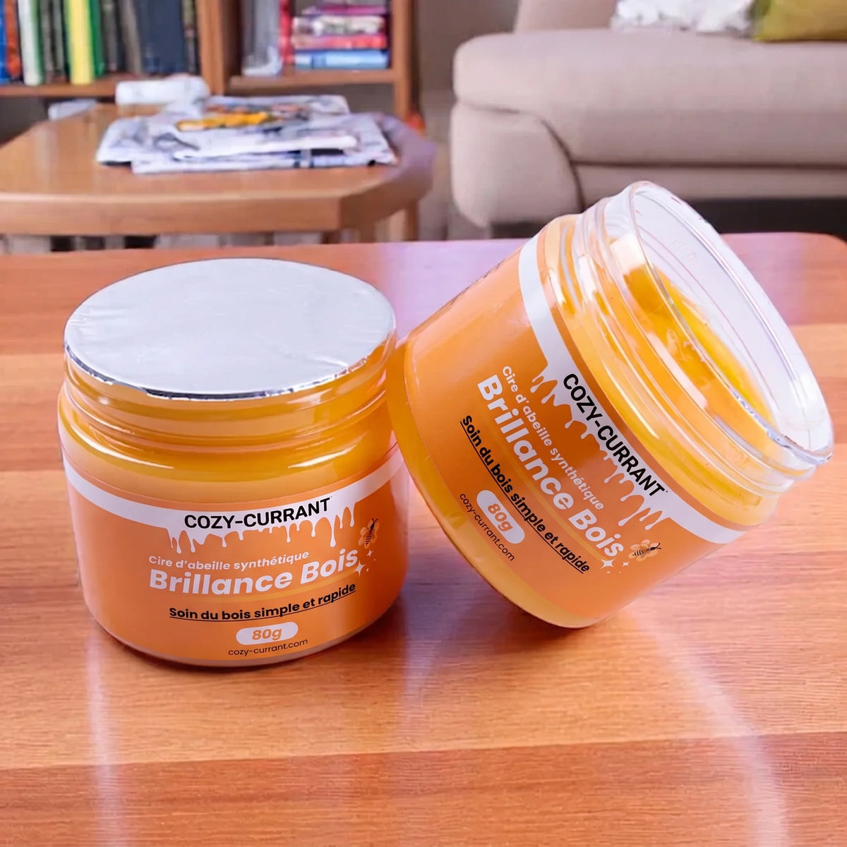 Cire d'abeille synthétique - Produit de restauration pour meubles en bois