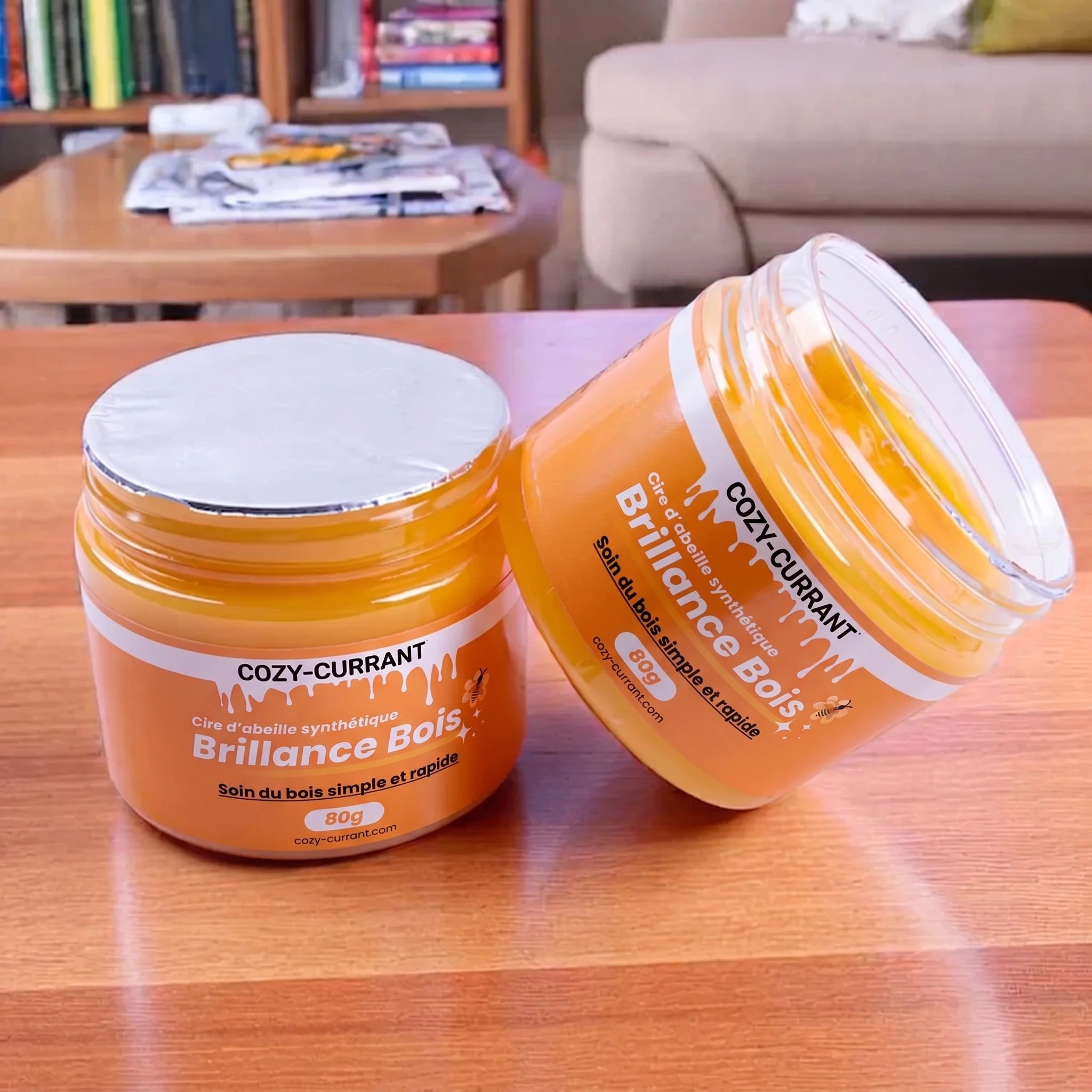 Cire d'abeille synthétique - Produit de restauration pour meubles en bois