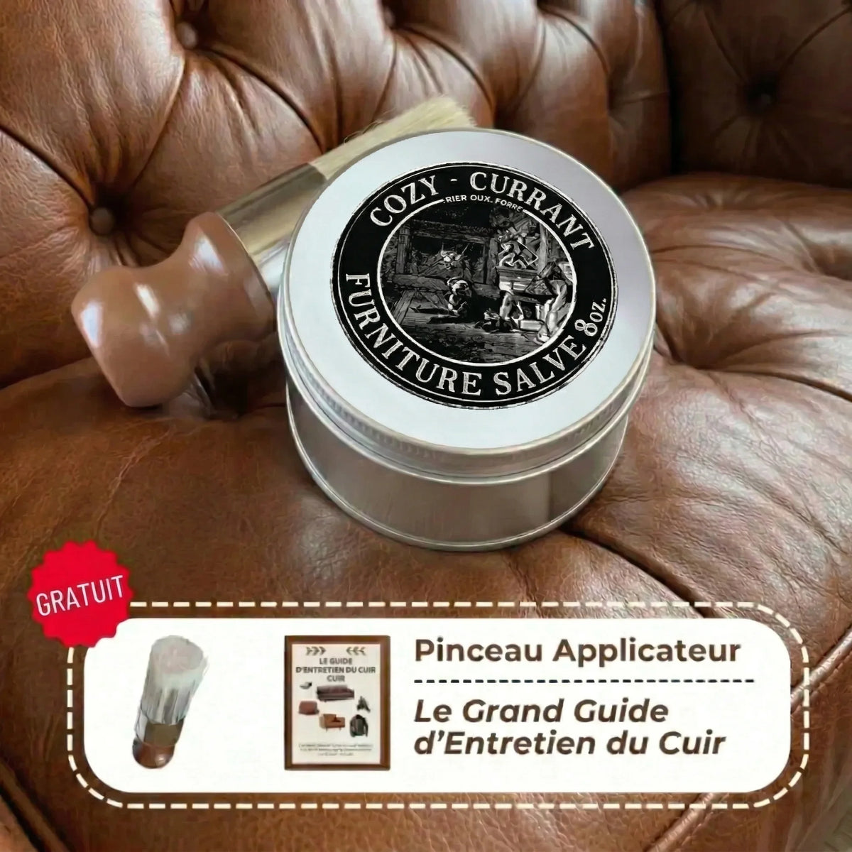 Crème Cuir Rénovation Fauteuil et Canapé