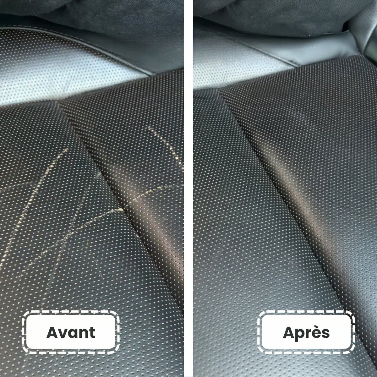 Restauration du cuir siège voiture