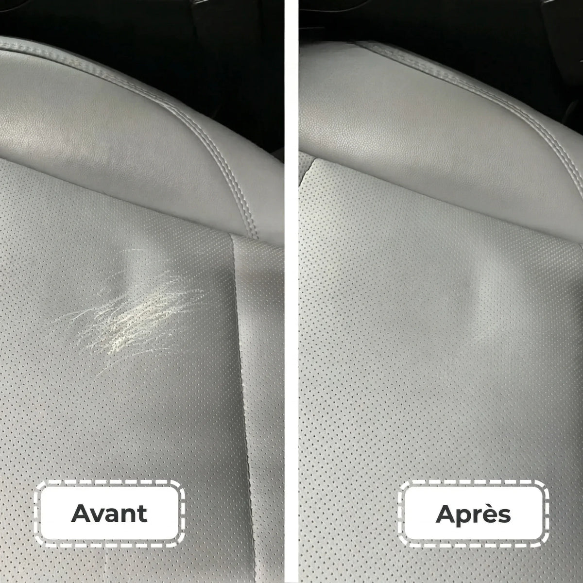 Restauration du cuir siège voiture